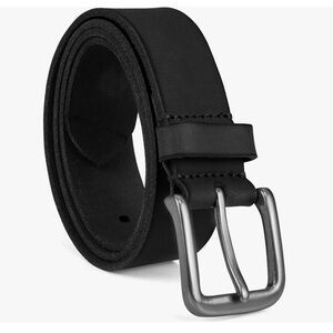 Timberland Black Leather Belt Size 42